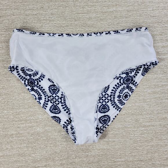 Bikini Swimwear Womens 4XL Blue‎ White Keyhole Soft Padding Swim Beach Summer - Picture 13 of 14